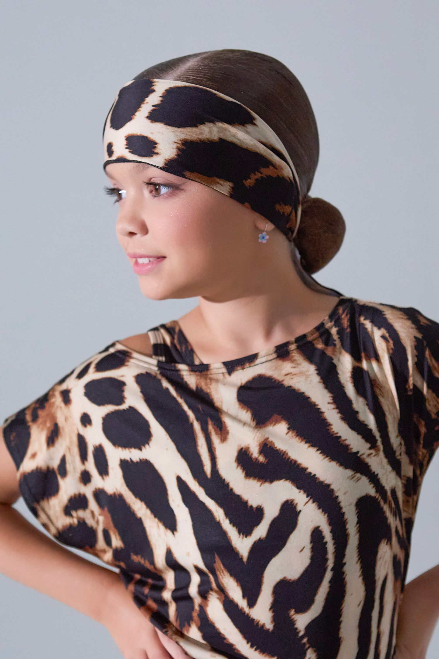 Повязка на голову детская (тигровый)