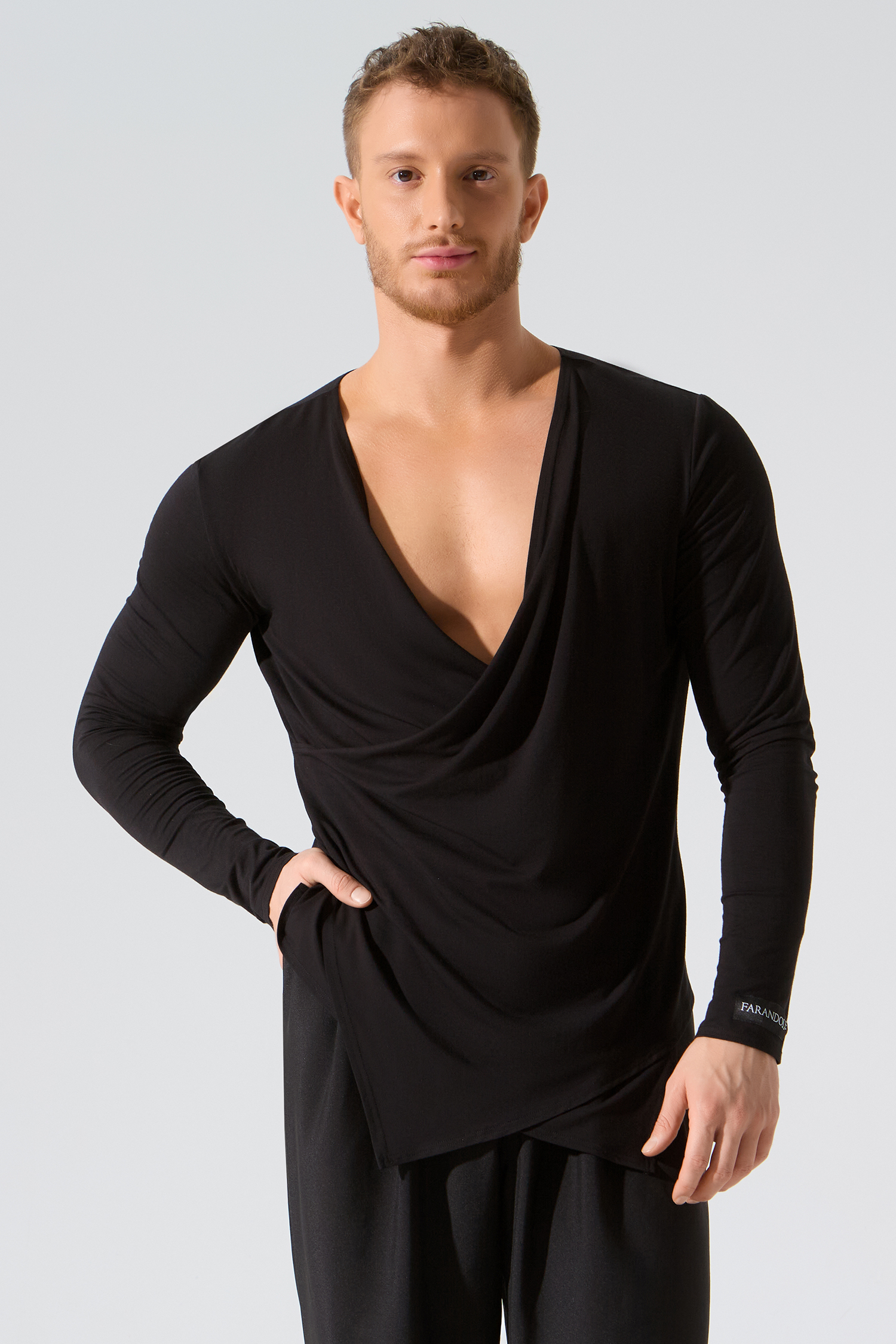 Кардиган мужской из бамбука (черный)