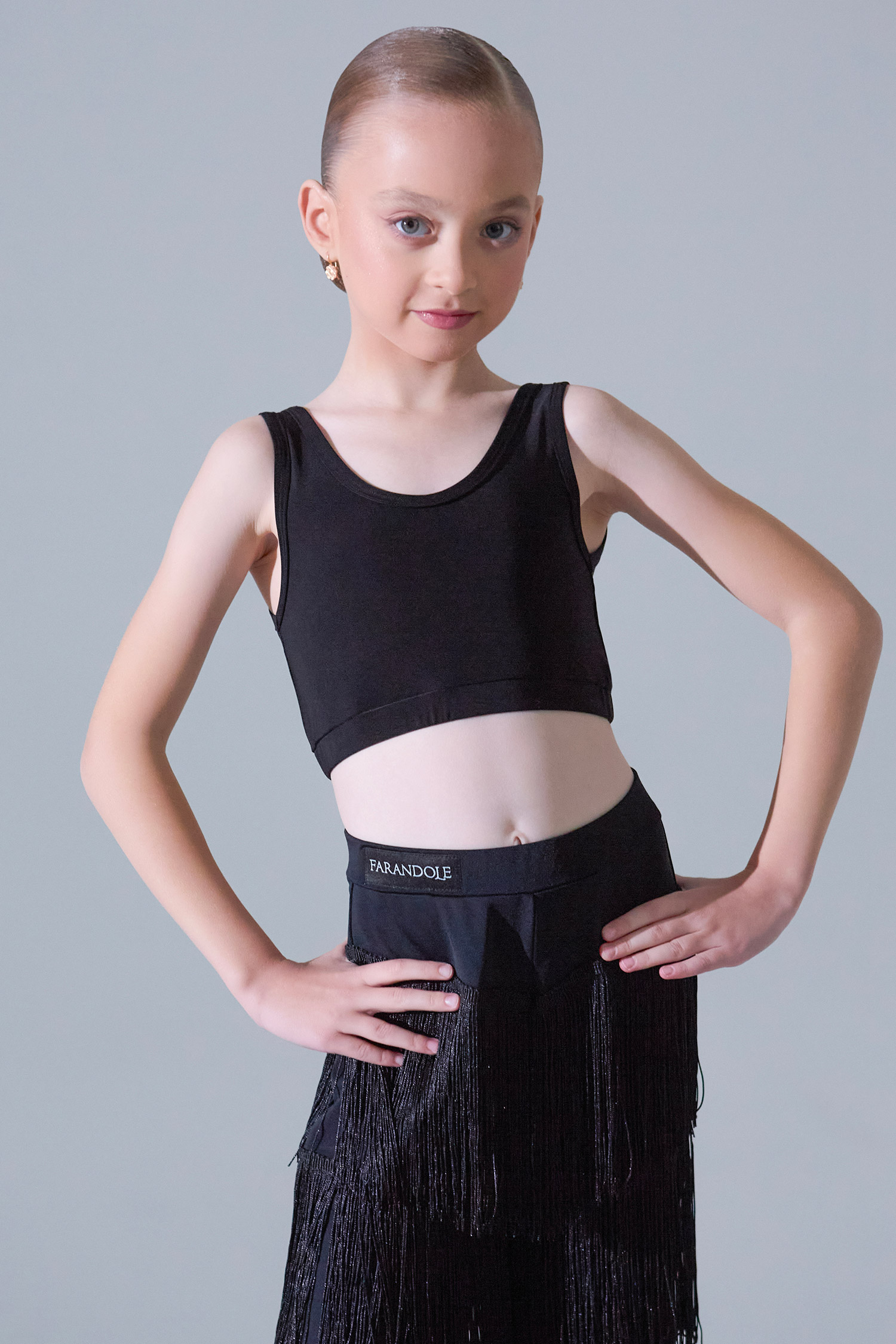 Топ-майка детский (черный)